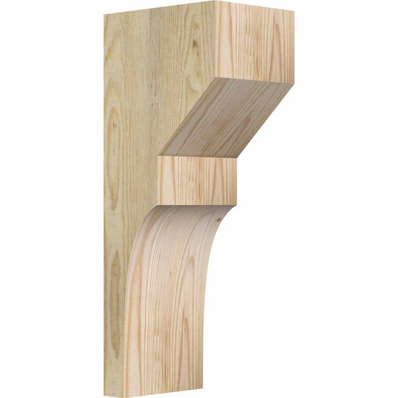 6"W x 8"D x 20"H Monterey Rough Sawn Corbel, Douglas Fir