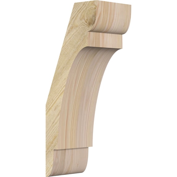 6"W x 8"D x 20"H Olympic Rough Sawn Knee Brace, Douglas Fir