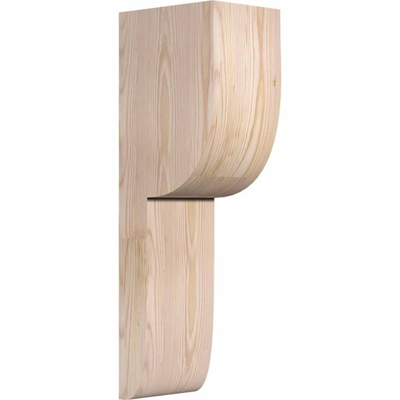 6"W x 8"D x 24"H Crestline Rough Sawn Corbel, Douglas Fir