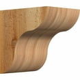 thumbnail image 1 of 6"W x 8"D x 8"H Carmel Rough Sawn Corbel, Western Red Cedar, 1 of 9