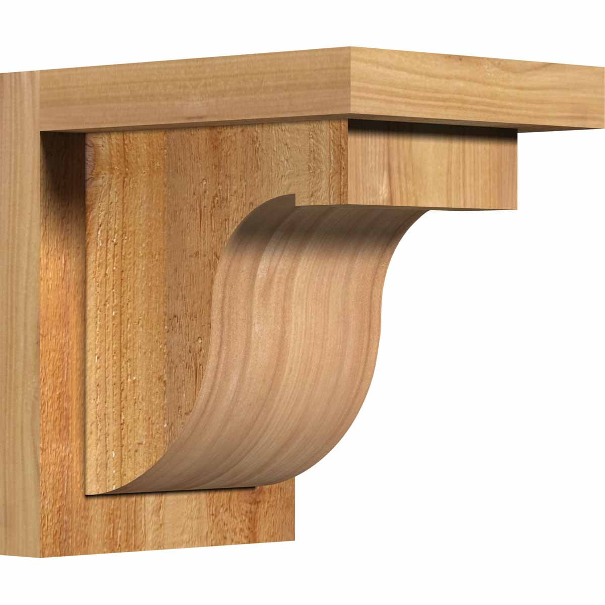 8" x 8" x 6" Western Red Cedar Rough Sawn Corbel