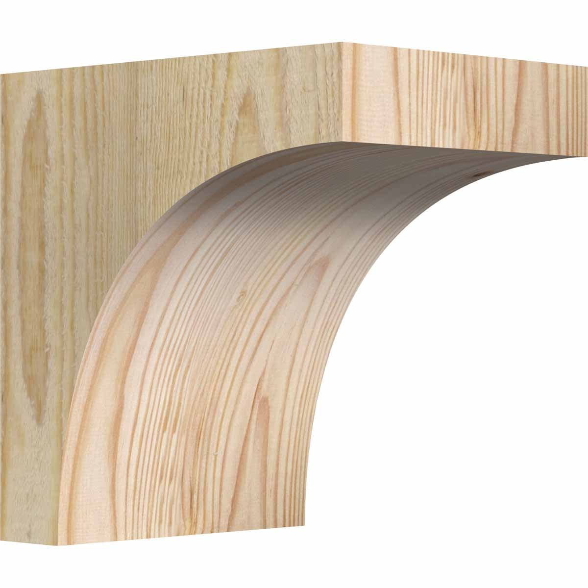 8" x 8" Natural Douglas Fir Rough Sawn Corbel