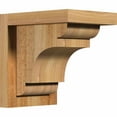 thumbnail image 1 of 6"W x 8"D x 8"H New Brighton Rough Sawn Corbel w/Backplate, Western Red Cedar, 1 of 9