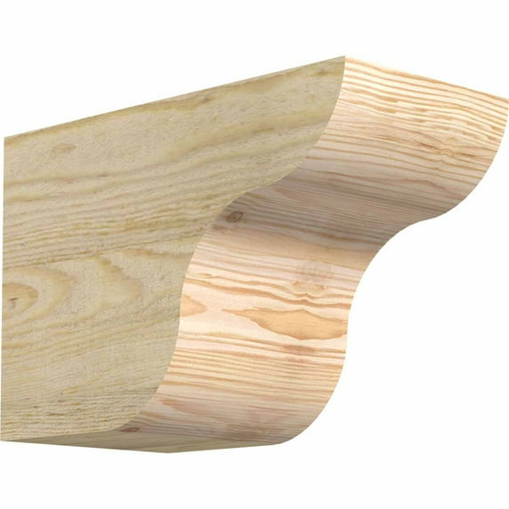 6"W x 8"H x 12"L Carmel Rough Sawn Rafter Tail, Douglas Fir