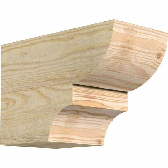 6"W x 8"H x 12"L Ridgewood Rough Sawn Rafter Tail, Douglas Fir