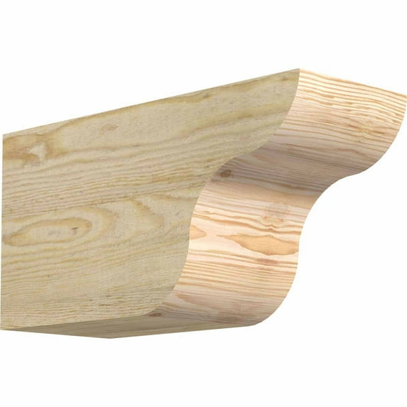 6"W x 8"H x 16"L Carmel Rough Sawn Rafter Tail, Douglas Fir