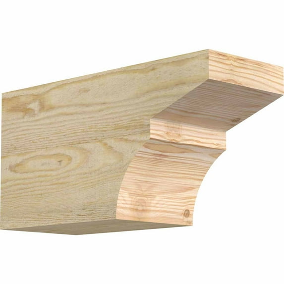 6"W x 8"H x 16"L Monterey Rough Sawn Rafter Tail, Douglas Fir
