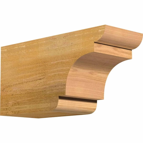 6"W x 8"H x 16"L New Brighton Rough Sawn Rafter Tail, Western Red Cedar