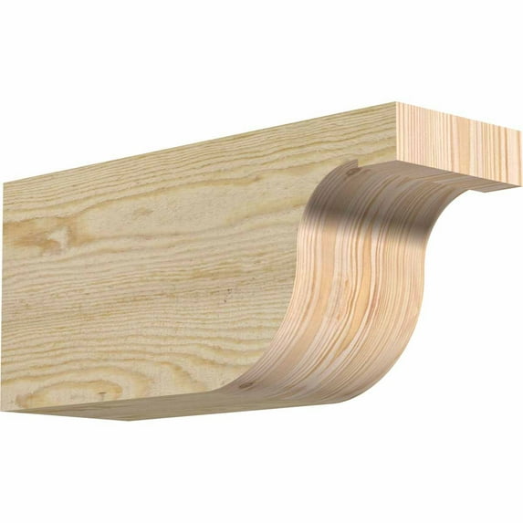6"W x 8"H x 18"L Del Monte Rough Sawn Rafter Tail, Douglas Fir