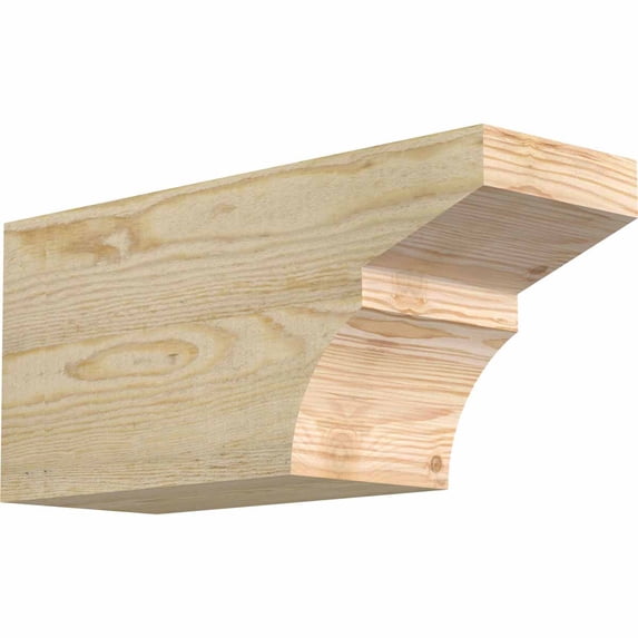 6"W x 8"H x 18"L Monterey Rough Sawn Rafter Tail, Douglas Fir