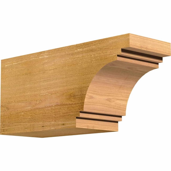 6"W x 8"H x 18"L Pescadero Rough Sawn Rafter Tail, Western Red Cedar