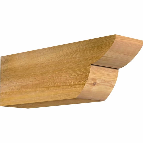 6"W x 8"H x 24"L Crestline Rough Sawn Rafter Tail, Western Red Cedar