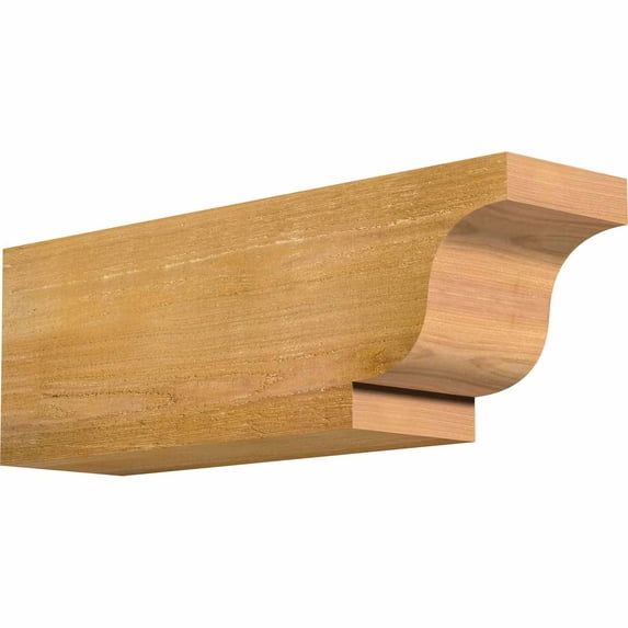 6"W x 8"H x 24"L Newport Rough Sawn Rafter Tail, Western Red Cedar