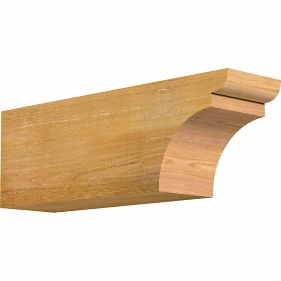 6"W x 8"H x 24"L Yorktown Rough Sawn Rafter Tail, Western Red Cedar