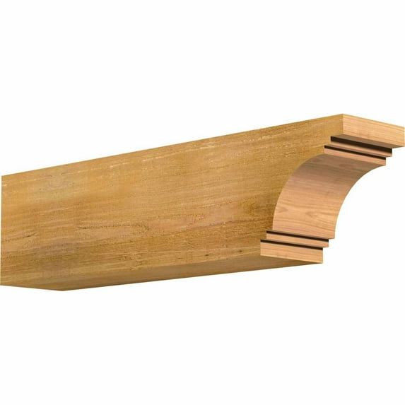 6"W x 8"H x 32"L Pescadero Rough Sawn Rafter Tail, Western Red Cedar