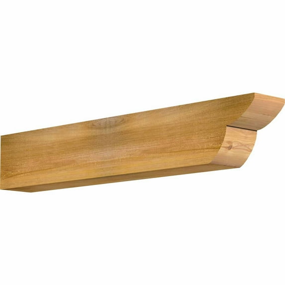 6"W x 8"H x 48"L Crestline Rough Sawn Rafter Tail, Western Red Cedar