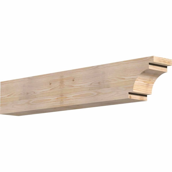 6"W x 8"H x 48"L Mediterranean Rough Sawn Rafter Tail, Douglas Fir