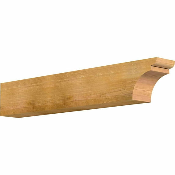 6"W x 8"H x 48"L Yorktown Rough Sawn Rafter Tail, Western Red Cedar