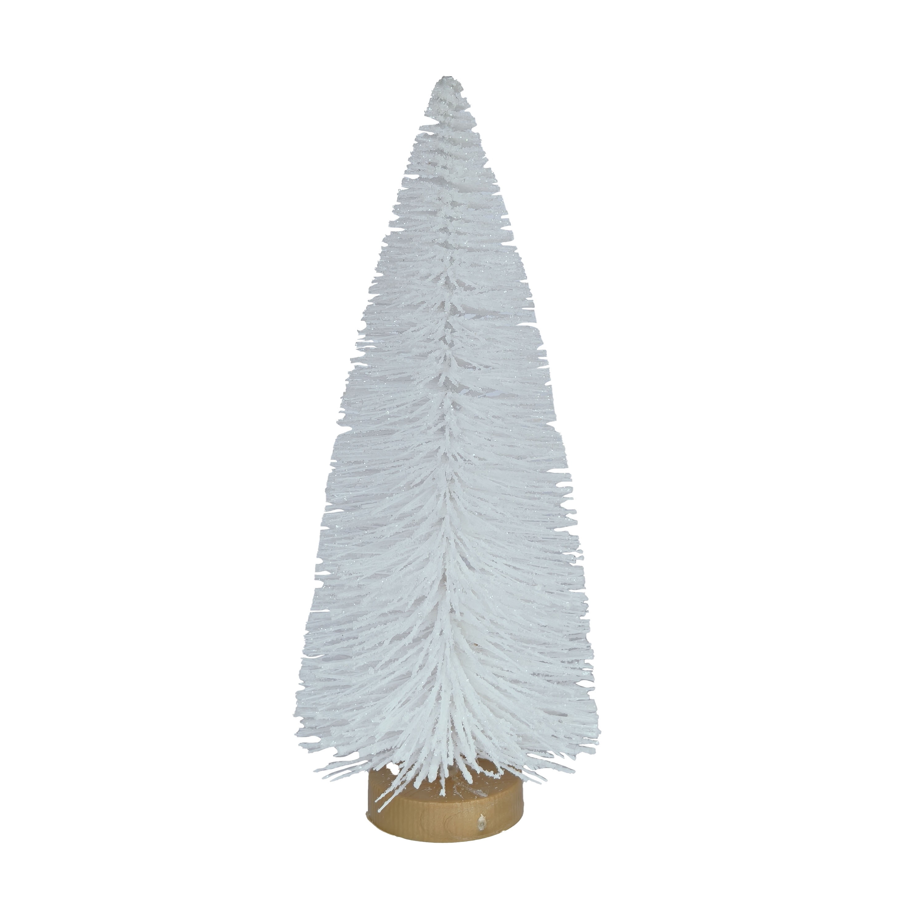 Christmas Village Pine Tree, White, 6", by Holiday Time