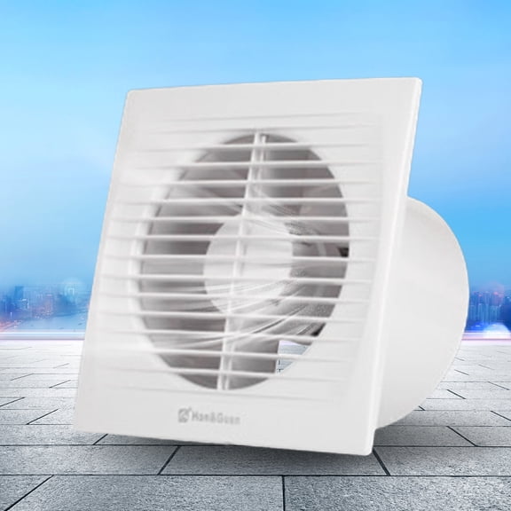 6" Wall-Mounted Exhaust Fan Silent Ventilation Extractor For Toilet Kitchen Vent Used in Kitchen, Bathroom, Living Room, Office Space.