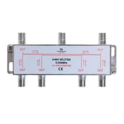 Coaxial Splitter 6-Way Bi-Directional 5-2300MHz Indoor/Outdoor Waterproof for RG6 RG59 Cable, HDTV & Satellite , Cables Direct Online