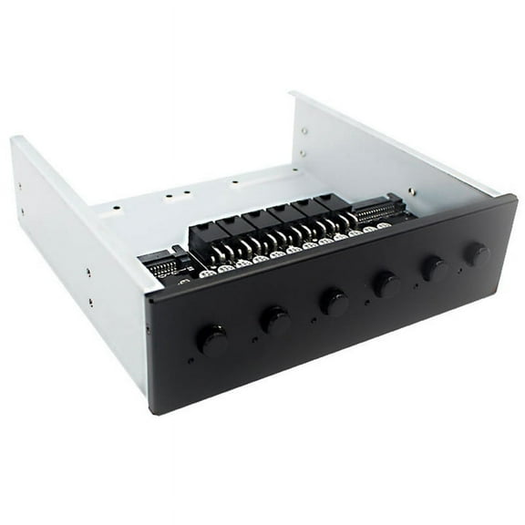 6 Way Power Switch for Desktop Computer Support 2.5/3.5 Inch SATA HDD