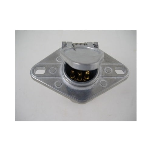 6 Way Round Split Pin Socket / Fits 6 Way Split Pin Trailer Wiring Plug