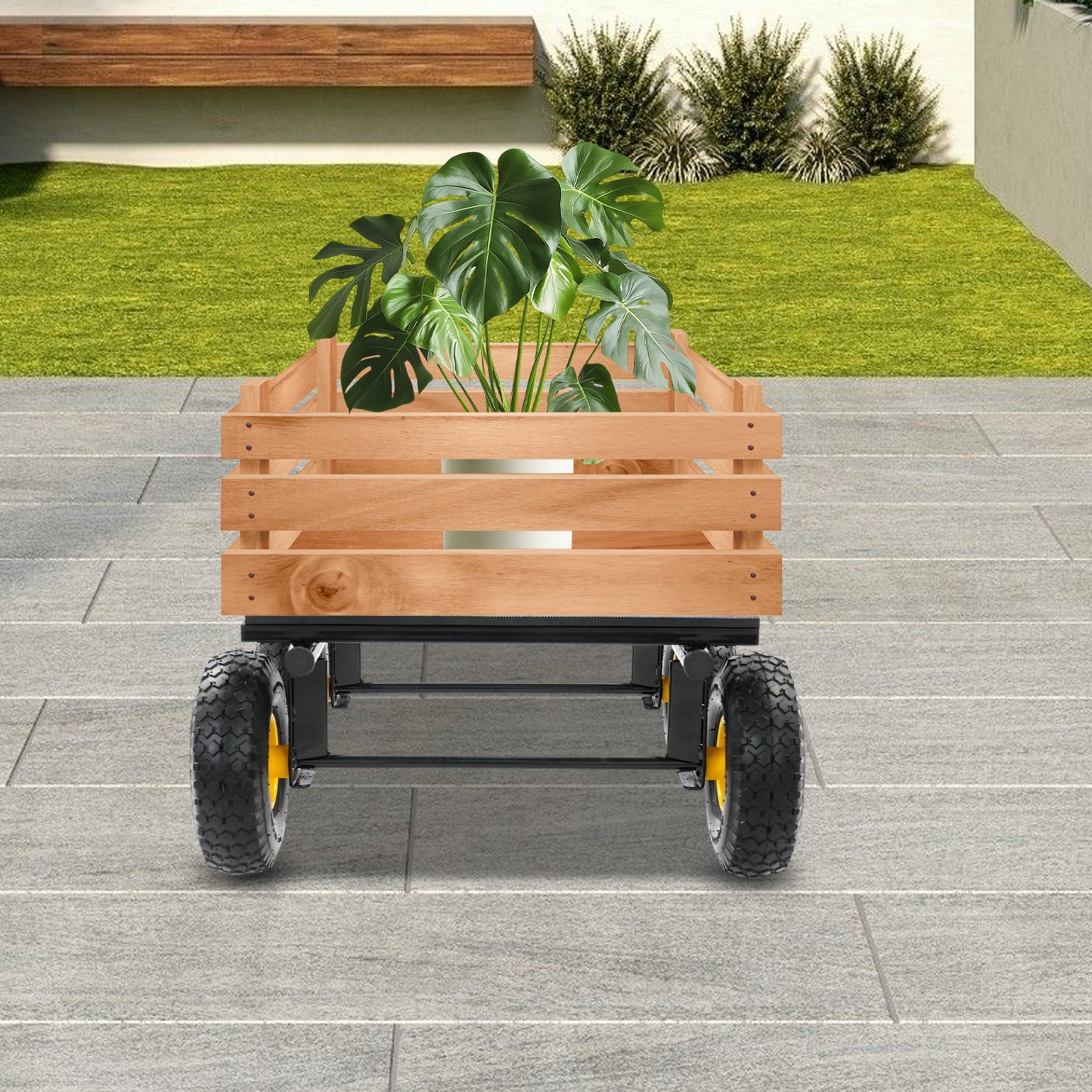 6 Wheel 1200 Lbs Capacity All Terrain Mover Heavy Duty Furniture Moving Dolly