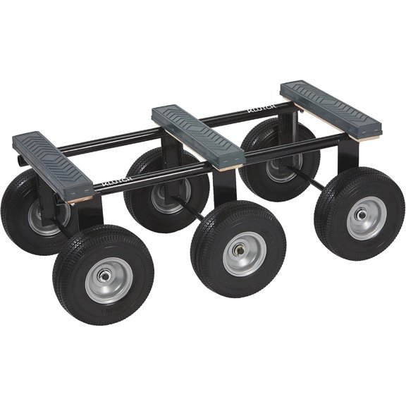 6-Wheel All-Terrain Dolly, 1,200-Lb. Capacity, Rough-Surface Mobility, Stable Load Support, Steel Construction