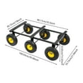 thumbnail image 1 of 6 Wheel All Terrain Mover Dolly 1200 LB Capacity with Inflatable Tires Cart, 1 of 16