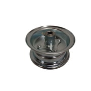 6" Wheel, Steel, Assembly With 3/4" BB Hub, Two Piece Rim, 3-3/8" Wide