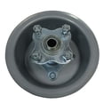 thumbnail image 1 of 6" Wheel, Steel, Wide, With 5/8" BB Flanged Hub With Bolts, 1 of 5
