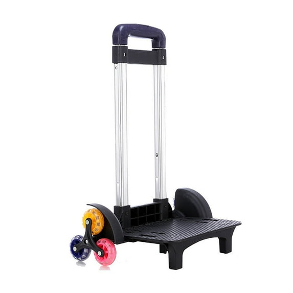 6 Wheels Backpack Trolley Foldable Trolley Cart with Telescopic Handle Luggage Travel Hand Cart for School Bags Backpack