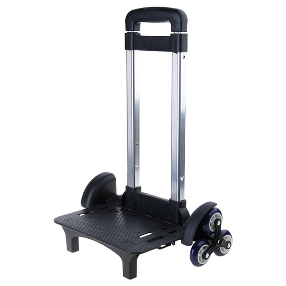 6 Wheels Foldable Hand Cart Student's Luggage Travel Hand Cart Aluminium Alloy Backpack Trolley for School Bags