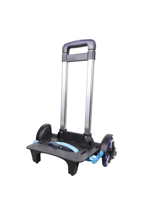 6 Wheels Hand Cart Backpack Trolley Foldable Trolley Cart with Telescopic Handle for School Bag