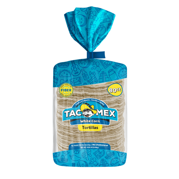 TacoMex 6" Corn Tortillas, 80 Count, 71.93 oz