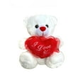thumbnail image 1 of 6" White Valentine Teddy Bear with "I Love You " Heart, 1 of 1