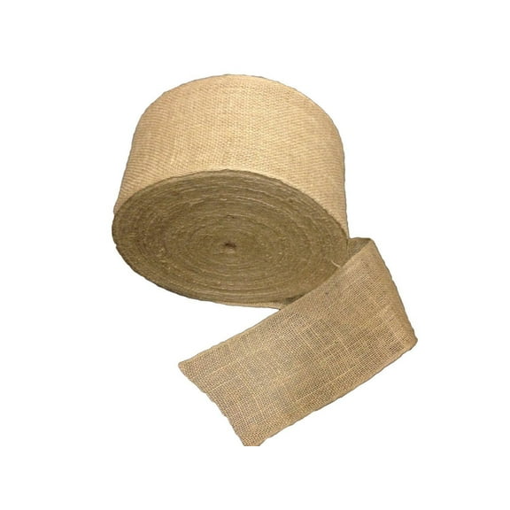 6" Wide 100 Yards 100% Natural Jute Upholstery Burlap Roll