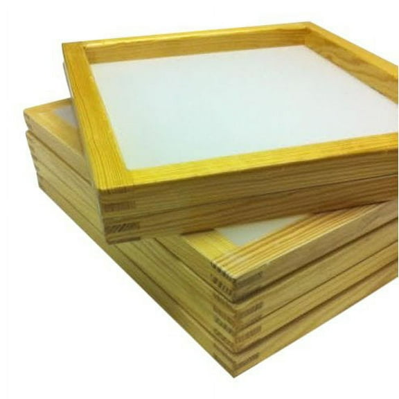 6 Wood Silkscreen Frames 20 X 24 (305 mesh) White or yellow mesh