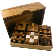 6 Wooden Puzzles Gift Set