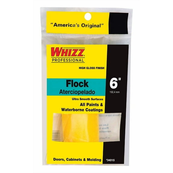 6" Work Tools 34015 Whizz Flock Low Density Foam Mini-Roller Cover