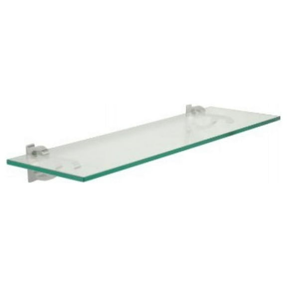 6" X 18" Monarch Bathroom Glass Shelves - 2 Brackets Included with Each Shelf By Spancraft Glass