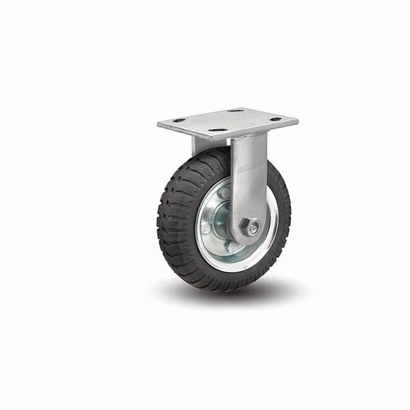 6" X 2" Non-Marking Rubber Monoprene Rigid Caster, No Brake, Loads Up To 250 lb 16SZ06228R