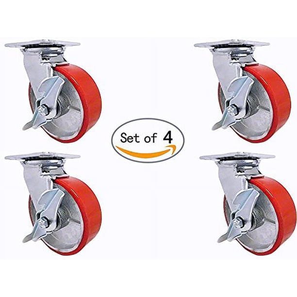 8 X 2 Swivel Caster – Polyurethane Wheel On Steel Hub – 1250lb Capacity – Tool Box-914105