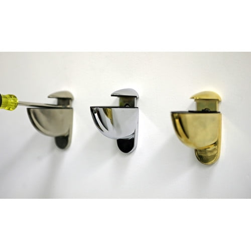 6" X 27" Peacock Floating Glass Shelves 2 Brackets Included with Each