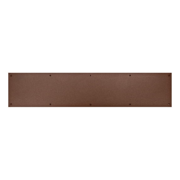 Brass Accents 6 in. x 28 in. Kick Plate Weathered Rust Powder Coated Screw Mount