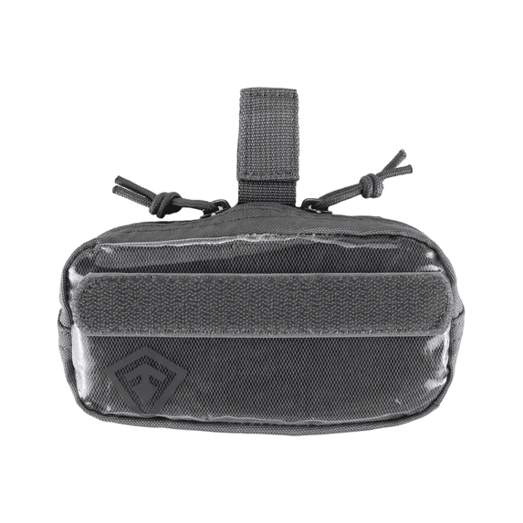 First 6 X 3 Velcro Pouch, Asphalt, One Size