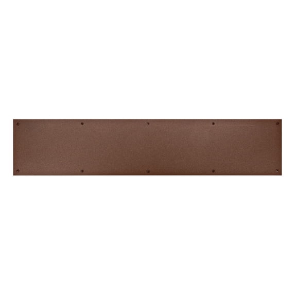 Brass Accents 6 in. x 30 in. Kick Plate Weathered Rust Powder Coated Screw Mount