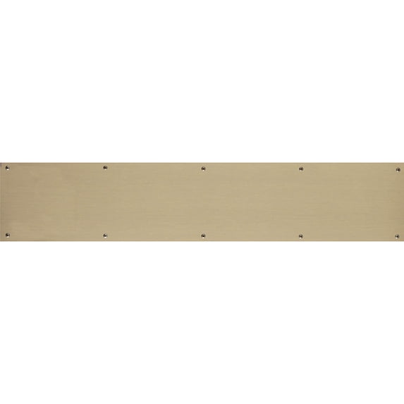 6" X 34" Kick Plate Antique Brass Screw Mount