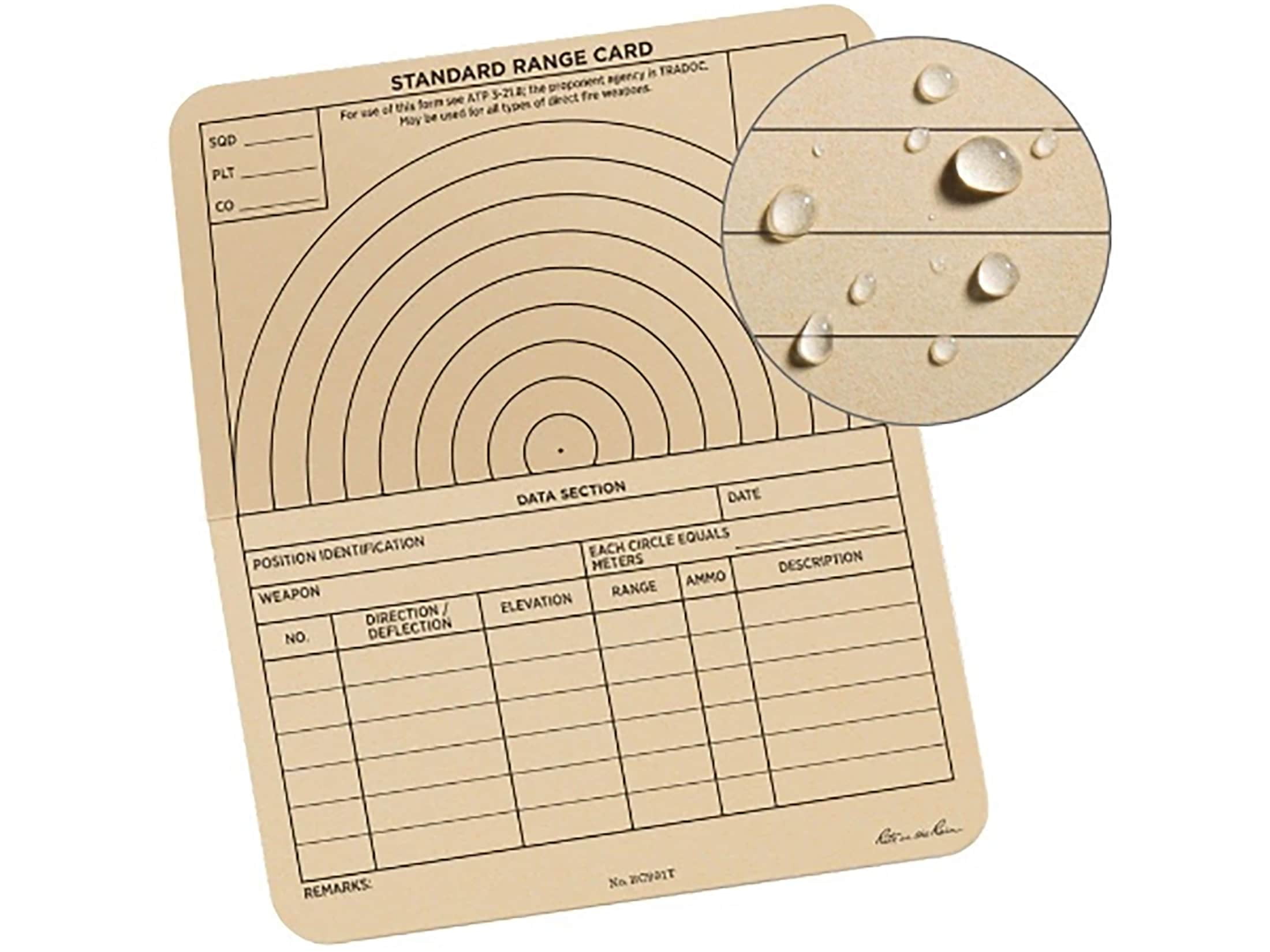 Rite in the Rain Standard Range Card 50 Pack - Walmart.com